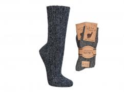 Alpaka Wollsocken aus 100% Wolle, anthrazit