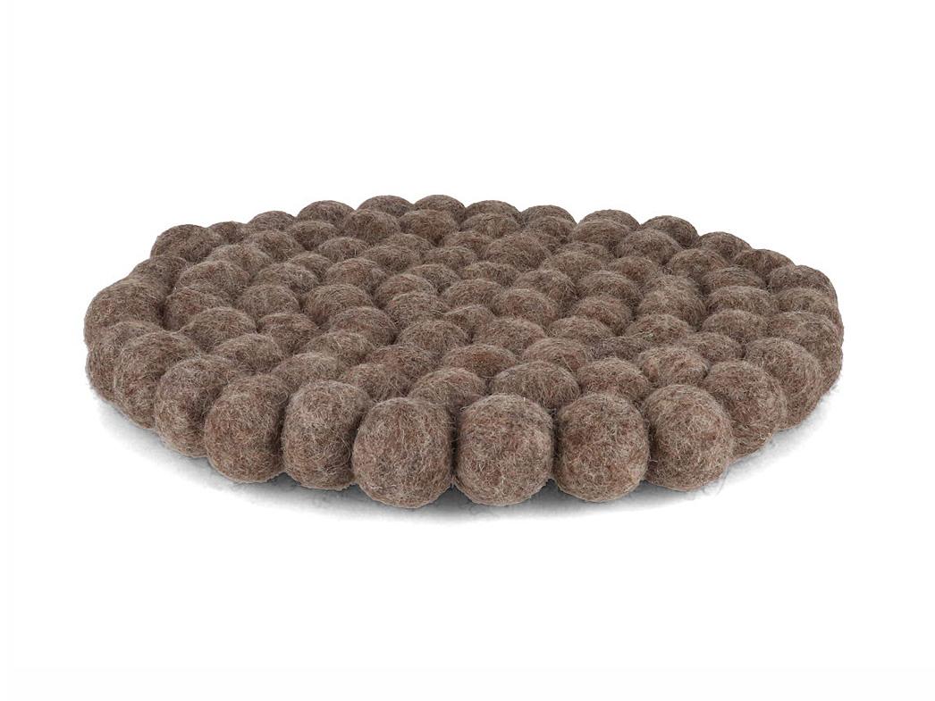 Filzkugeln Topf Untersetzer 20cm rund, torf