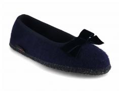 HAFLINGER Damen Ballerina Fiocco, mittelblau