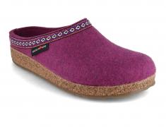HAFLINGER Grizzly Franzl Damen Filz Pantoffeln, maulbee
