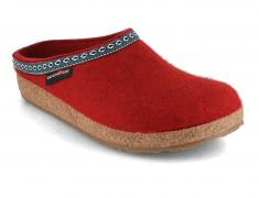 HAFLINGER Damen Filz Pantoffeln Grizzly Franzl, paprika