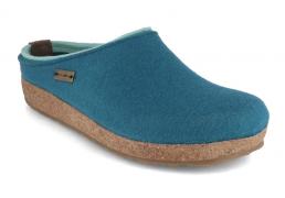 HAFLINGER Damen Filzclogs Grizzly Kris, t�rkis