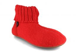 HAFLINGER Damen H�ttenschuhe Everest Karlo, rubin