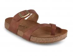 HAFLINGER Pius Leder-Pantolette Unisex – Mit Kork-Latex-Fußbett, Rutschfester Sohle, Perfekt Für Sommer & Freizeit