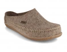 HAFLINGER Damen Herren Pantoffel Blizzard Credo, torf#