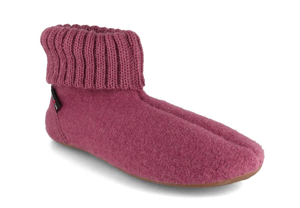 HAFLINGER Damen H�ttenschuhe Karlo mit Wechselfu�bett, heather rose