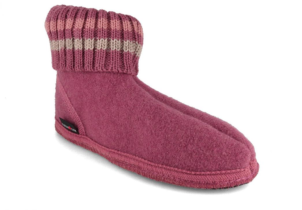 HAFLINGER Damen H�ttenschuhe Paul, heather rose