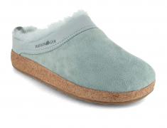 HAFLINGER Damen Lammfell Hausschuhe Snowbird, minz