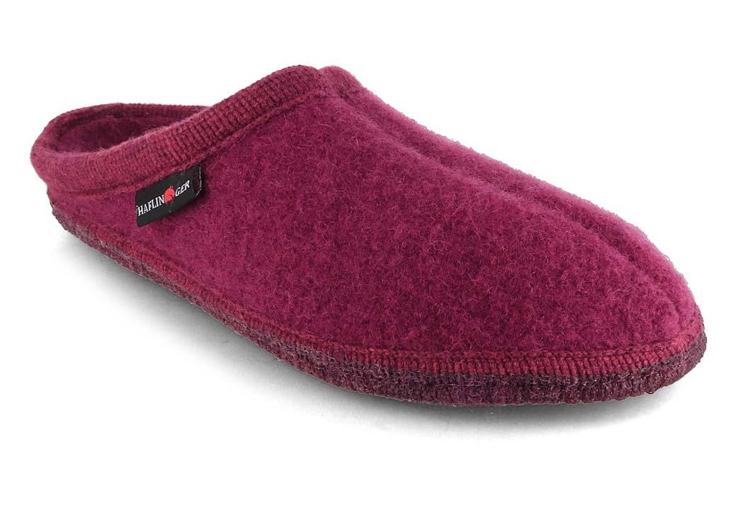 HAFLINGER Damen Pantoffeln Alaska, maulbeere