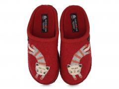 HAFLINGER Damen-Pantoffeln Flair Choupette, burgund