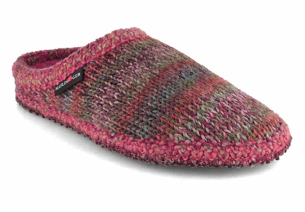 HAFLINGER Damen Pantoffeln Tricot�, azalee