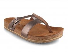 HAFLINGER Damen Pantoletten Bio Clara, bronze