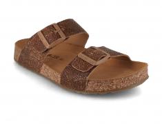 HAFLINGER Damen Sandalen Bio Andrea, braun raie
