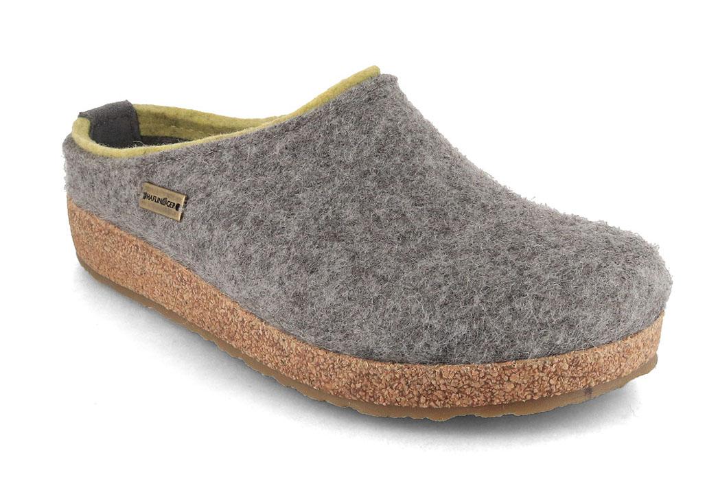 HAFLINGER Filz Hausschuhe Grizzly Kris, basalt