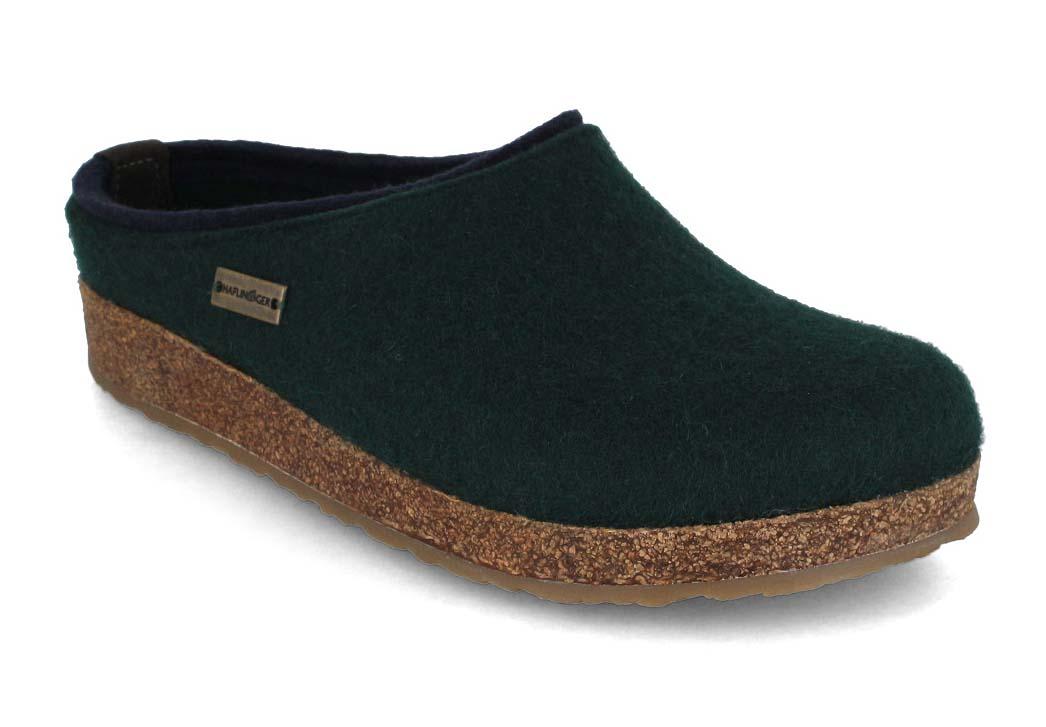 HAFLINGER Filz Hausschuhe Grizzly Kris, tannengr�n
