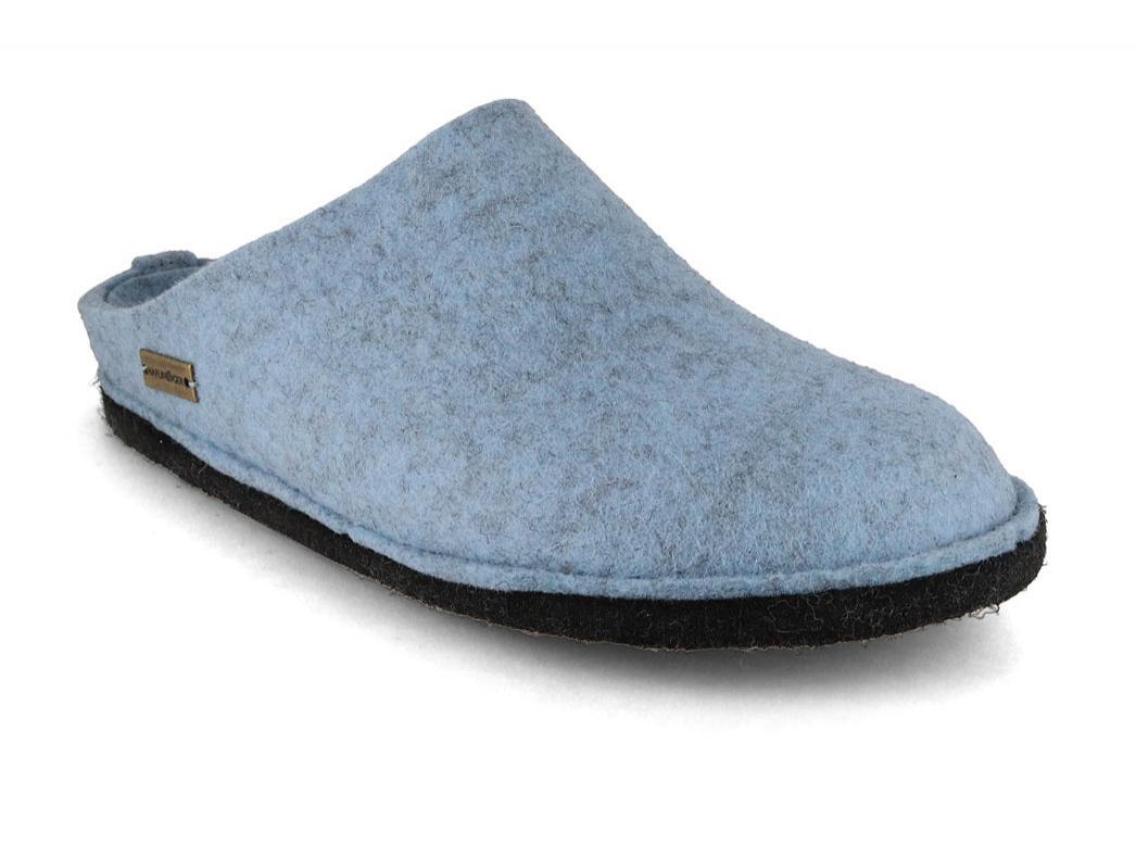 HAFLINGER Filz Pantoffeln Flair Soft Damen, eisblau