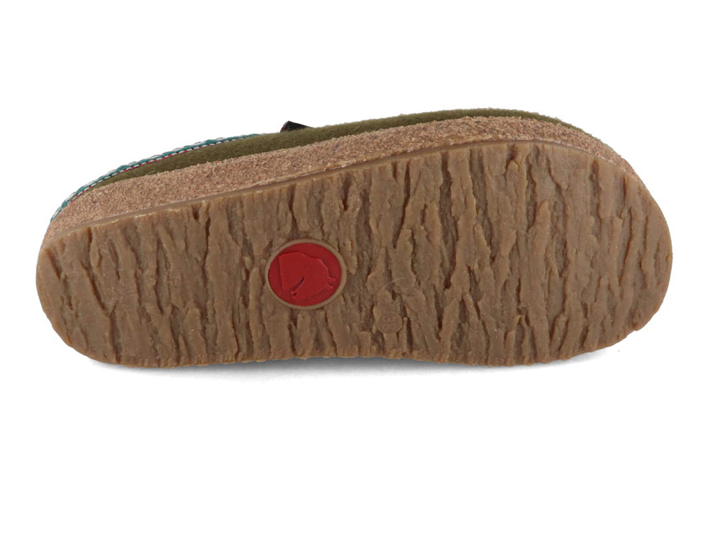 Haflinger pantoffels dames Grizzly Franzl 711001, grootte:41, kleur:Groen