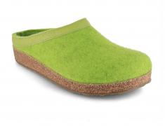 HAFLINGER Filzpantoffeln Grizzly Torben, canarygreen