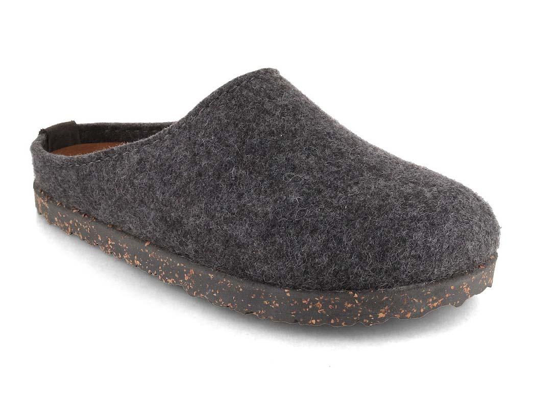 HAFLINGER Filzpantoffeln Manhattan, anthrazit