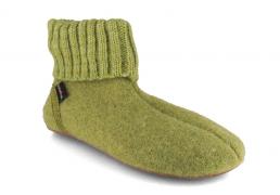 HAFLINGER H�ttenschuhe Everest Karlo, almgr�n