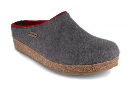 HAFLINGER Hausschuhe Filzclogs Grizzly Kris, anthrazit