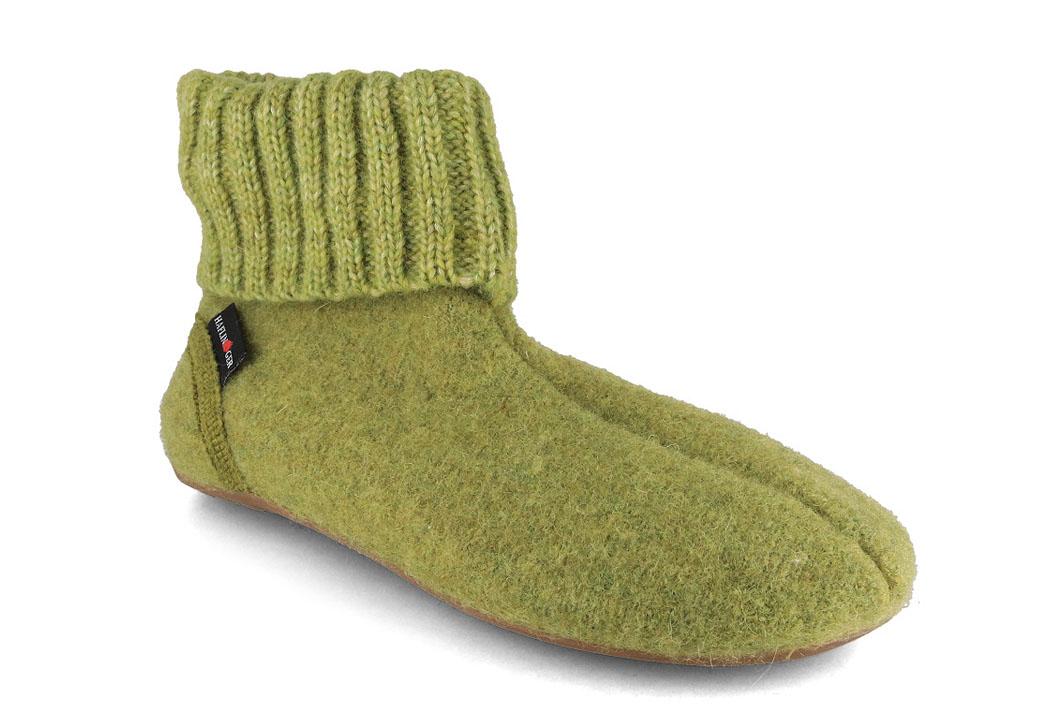 HAFLINGER H�ttenschuhe Everest Karlo, almgr�n
