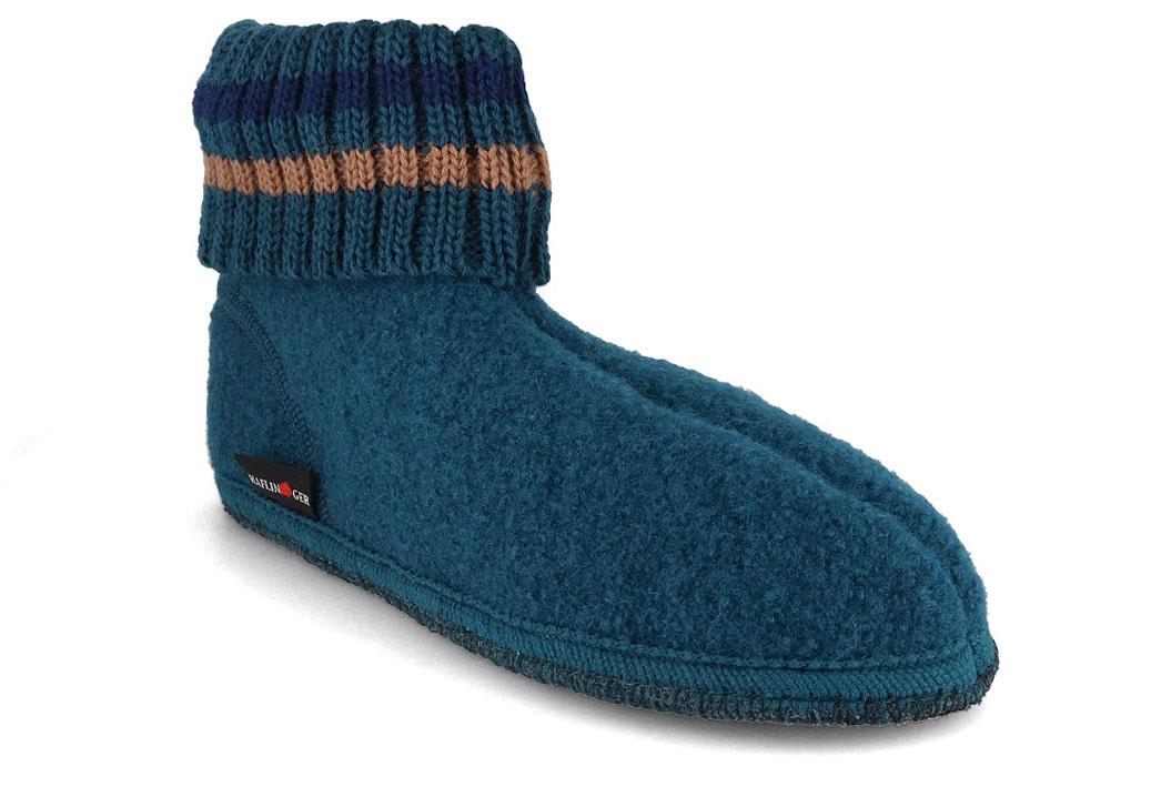 HAFLINGER H�ttenschuhe Paul, t�rkis