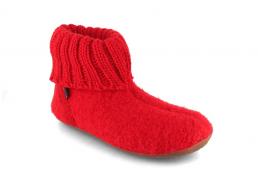 HAFLINGER Kinder H�ttenschuhe Everest Karlo, rubin