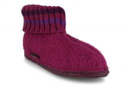 HAFLINGER Kinder H�ttenschuhe Paul, maulbeere