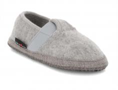 HAFLINGER Kinder Hausschuhe Joschi, steingraumeliert