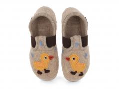 HAFLINGER Kinder Slipper Everest Quak Quak, papiermelie