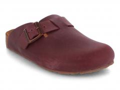 HAFLINGER Porto Leder Clogs Porto, bordeaux