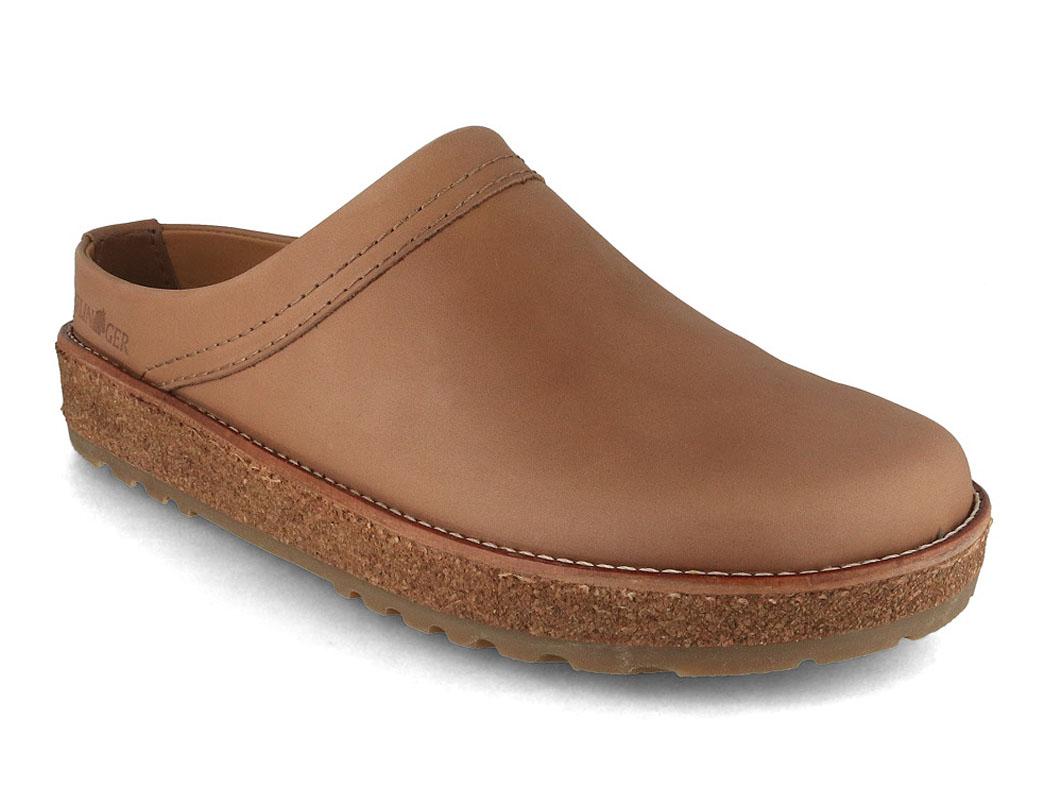 HAFLINGER Leder Clogs Travel Classic, taupe