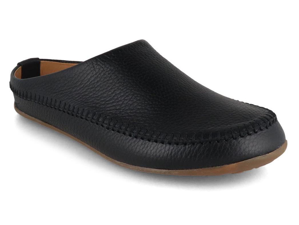 HAFLINGER Leder Pantoffeln Everest Softi , schwarz