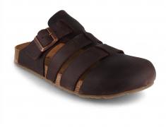 HAFLINGER Lisboa Leder Sandalen, marron mit Fu�bett