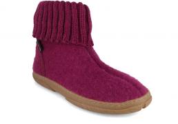HAFLINGER M�dchen Hausschuhe Toni, maulbeere