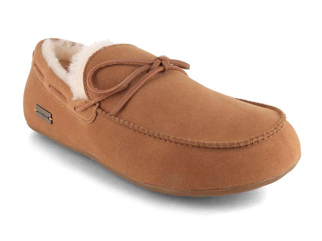 HAFLINGER Mokassins Yumah Lammfell, chestnut