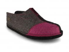 HAFLINGER Pantoffeln Flair Puzzle Damen, anthrazit