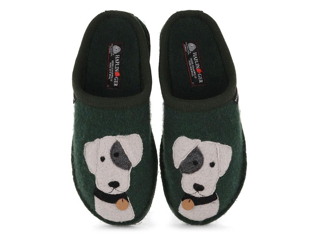 HAFLINGER Pantoffeln Flair Rudi, moos