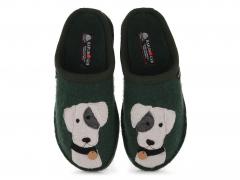 HAFLINGER Pantoffeln Flair Rudi, moos