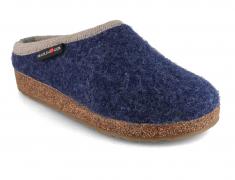 HAFLINGER Walk Pantoffeln Grizzly Panda , jeans