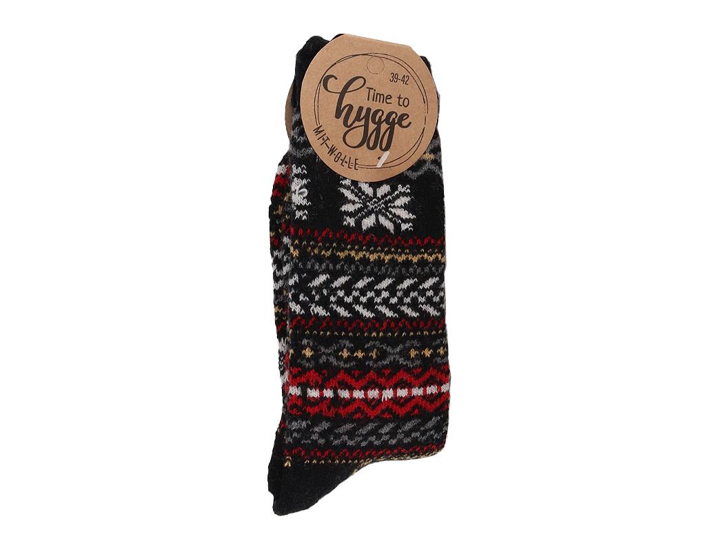 Time to Hygge Socken mit Wolle, schwarz