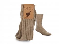 WoolFit Socken mit Wolle und Alpaka, beige#